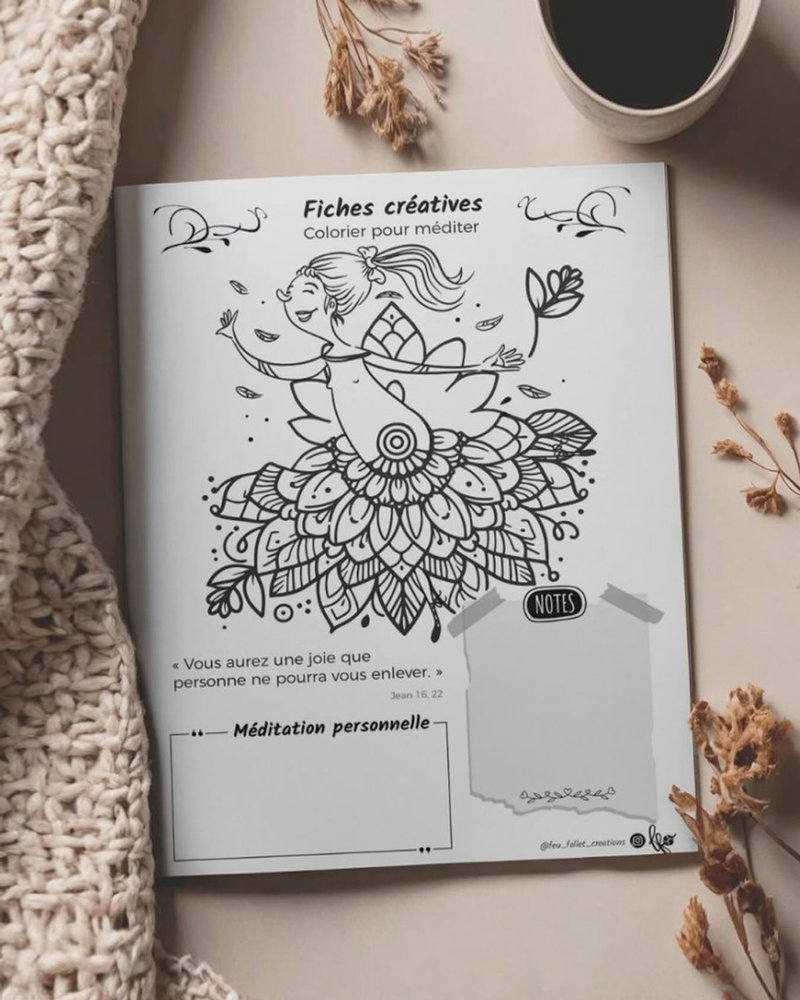 Ce dimanche, accordez-vous une parenthèse créative loin des notifications et du rythme effréné du quotidien 🎨. Pour vous inviter à savourer l’instant présent, @feu_follet_creations a imaginé cette illustration (en promo jusqu’à ce soir) à imprimer et colorier selon vos envies. Comme elle le décrit si bien, sa boutique est pensée comme « un espace pour respirer, créer, se retrouver » 💛