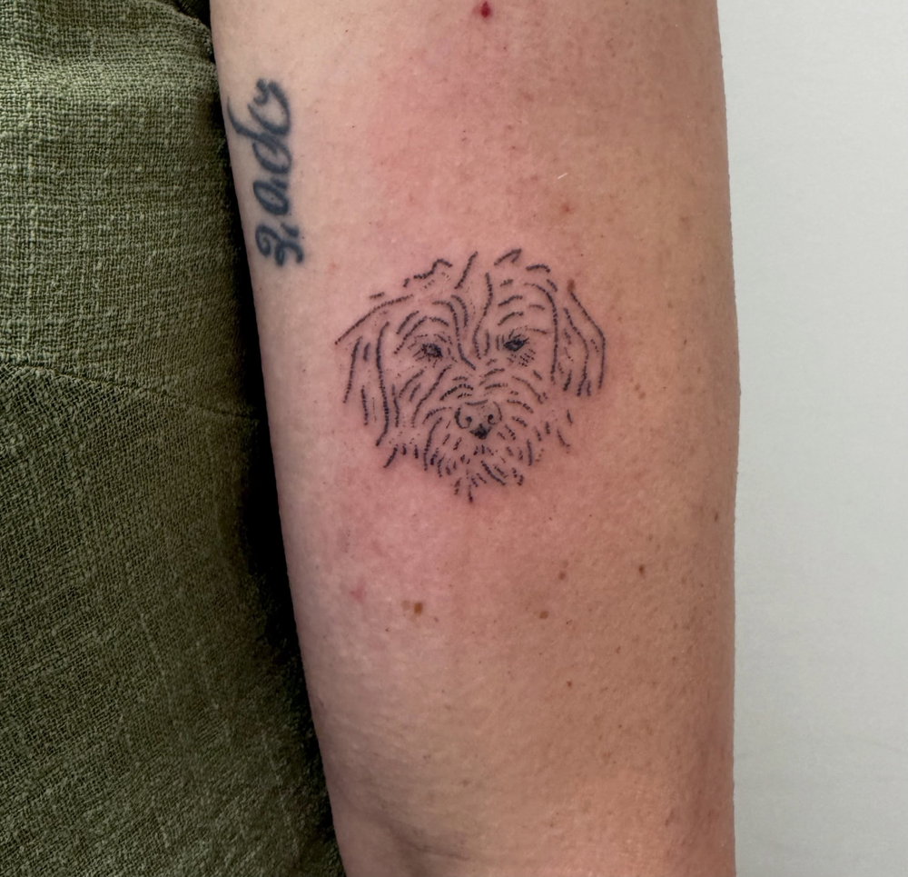 Handpoke tattoo by Raina Murphy at Raindear Tattoo in Beacon, NY