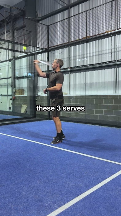 These 3 serves are NOT allowed in Padel. #padel