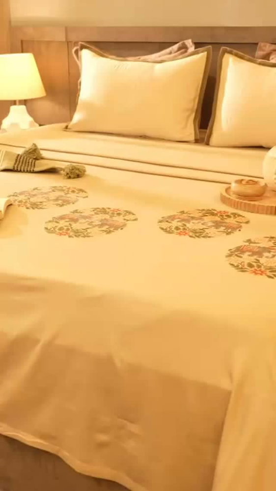 🐘 Threads of Rajasthan, woven into luxury

Bring home royal heritage with intricate elephant embroidery ✨

#RajasthaniEmbroidery #ElephantPattern #LuxuryBedsheet #EmbroideredBedsheet #RoyalHeritage

Rajasthani embroidery, elephant pattern bedsheet, luxury bedding, embroidered bedsheet, royal heritage design, premium cotton bedsheet, ethnic home décor, handcrafted elegance, traditional embroidery, super king bedsheet, designer bedsheet, luxury bedroom styling, House of Owlet