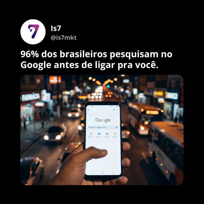 96% dos brasileiros pesquisam no Google antes de ligar. O qu