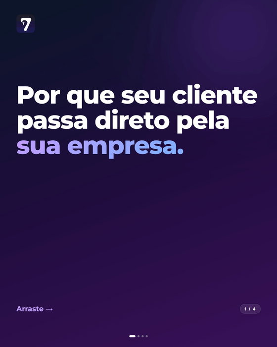 Quando o cliente pesquisa seu serviço no Google, ele vê 10 o
