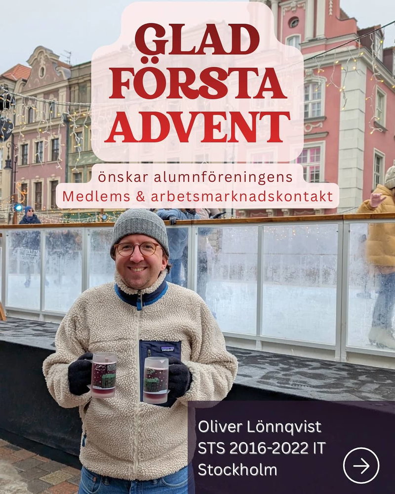 Glad Första Advent 🕯️
✨Lär känna oss i styrelsen, först ut - Oliver