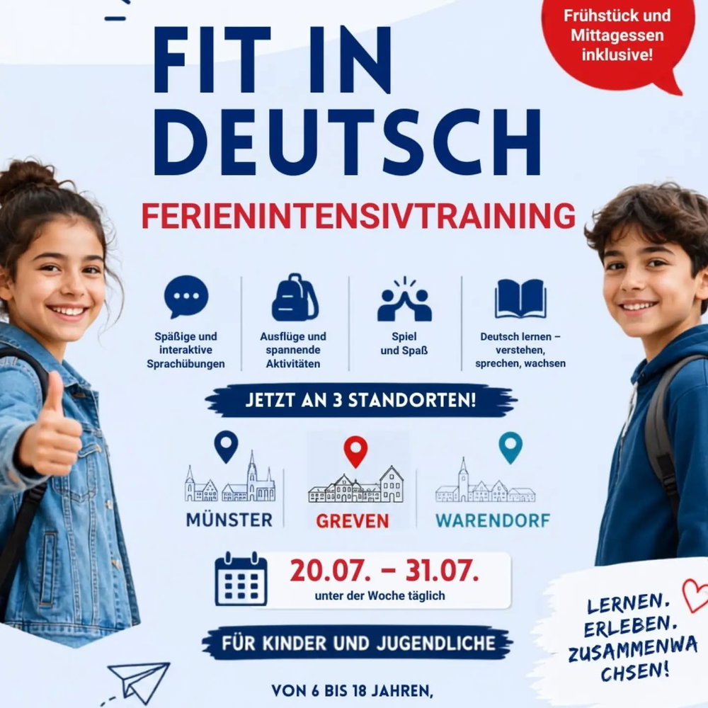 Ferienintensivtraining „Fit in Deutsch“