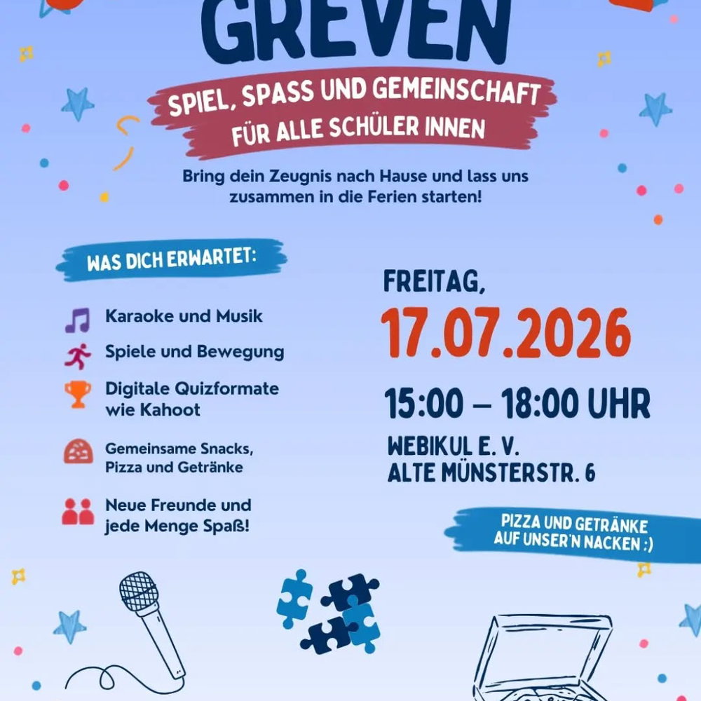 Sommerferien-Fest in Greven & Warendorf
