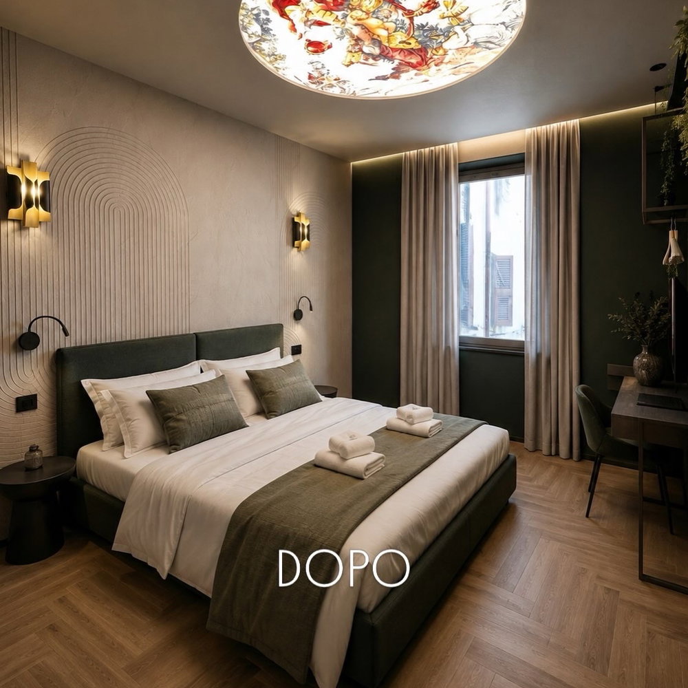 Copertina del reel: Trasformazione completa di una suite B&B a Roma