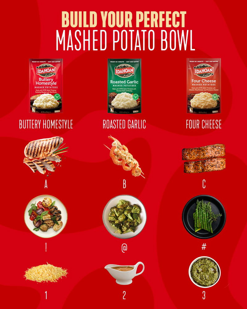 You can tell a lot about a person by their mashed potato bowl order 👀🥔

What’s your combo?