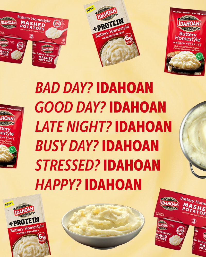 Idahoan mashed potatoes: there for you through literally everything 🥔✨