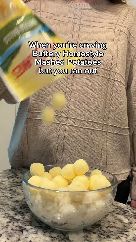 When you’re craving Idahoan Buttery Homestyle and the butter ball trend suddenly starts making a lit...
