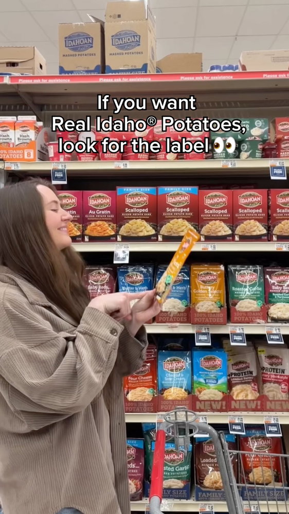 If you want Real Idaho® Potatoes… look for the @idahopotatoes Grown in Idaho® seal 👀🥔

Good news: ...