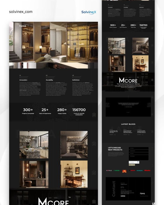 luxury interiors deserve a luxury digital experience ✨

designed this premium ho