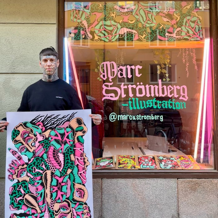 Come by Bondegatan 11! I’m showing a series of illustrations about body image and recovering from anorexia, we have a @r