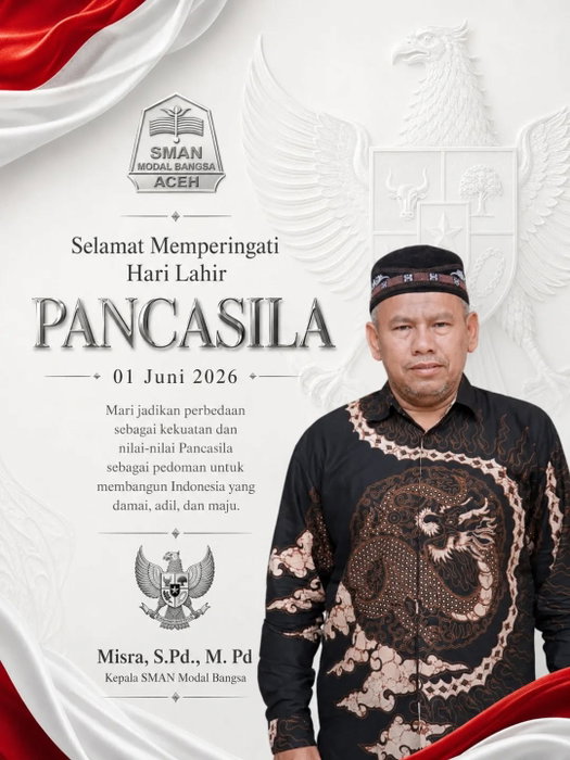 Selamat Memperingati Hari Lahir Pancasila

1 Juni 2026

Pancasila adalah fondasi