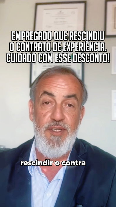 Se você rescindiu seu contrato de experiência, tome cuidado ⚠️

Assista o vídeo e entenda.
@juliosantanna_advogado , @kassikilr