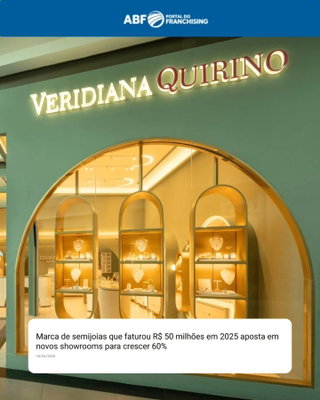 O setor de semijoias vivencia um novo ciclo de expansão, impulsionado por modelos de negócio mais escaláveis. A marca Veri por Veridiana Qui