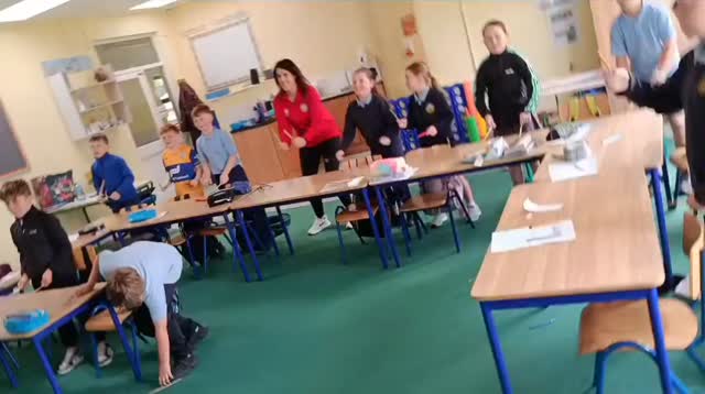 Testing out a desk drumming brain break with 3rd class today! 🥁 🧠 Energy levels successfully reset.